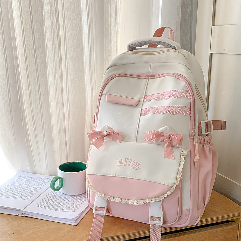 Wholesale Backpack Travel New Korean Style Fashion Large Capacity Junior High School and High School Student School Bag Leisure Travel School Bag