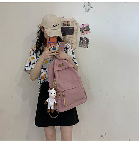 Cross-Border Schoolbags for Girls, Junior High School Students and High School Students Backpacks 2024 New College Students Men's Large-Capacity Travel Backpacks