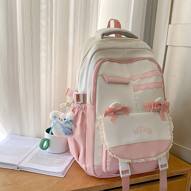 Wholesale Backpack Travel New Korean Style Fashion Large Capacity Junior High School and High School Student School Bag Leisure Travel School Bag