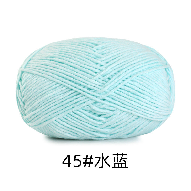 5 strands of combed cotton milk cotton wool ball acridine puppet excellent factory wholesale hand-woven crochet doll diy material