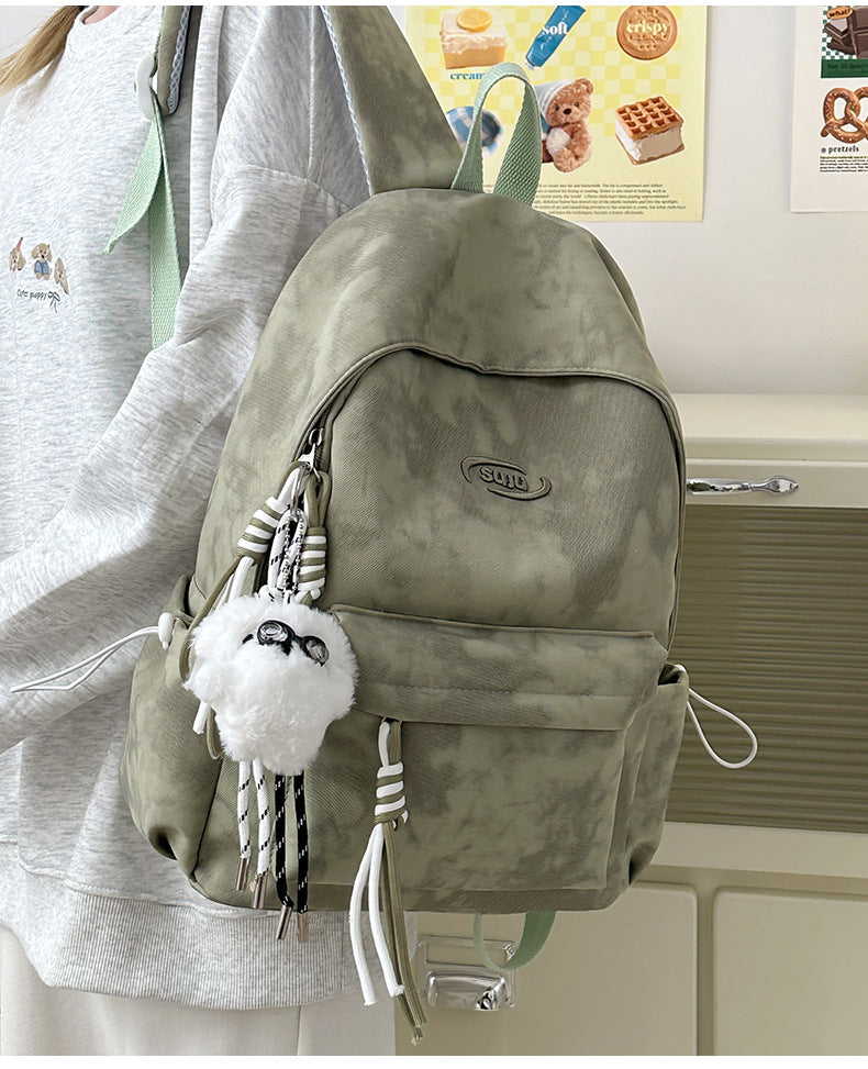 New Retro Backpack Men's Mountaineering Bag Backpack Junior High School Student Travel Bag Personalized High School Student College Student Bag Female