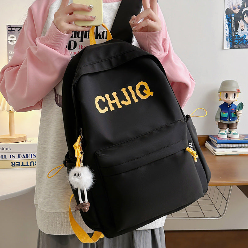 New Fashion Casual Backpack Men's and Women's Large Capacity Outdoor Lightweight Junior Senior high school Student School Bag Backpack