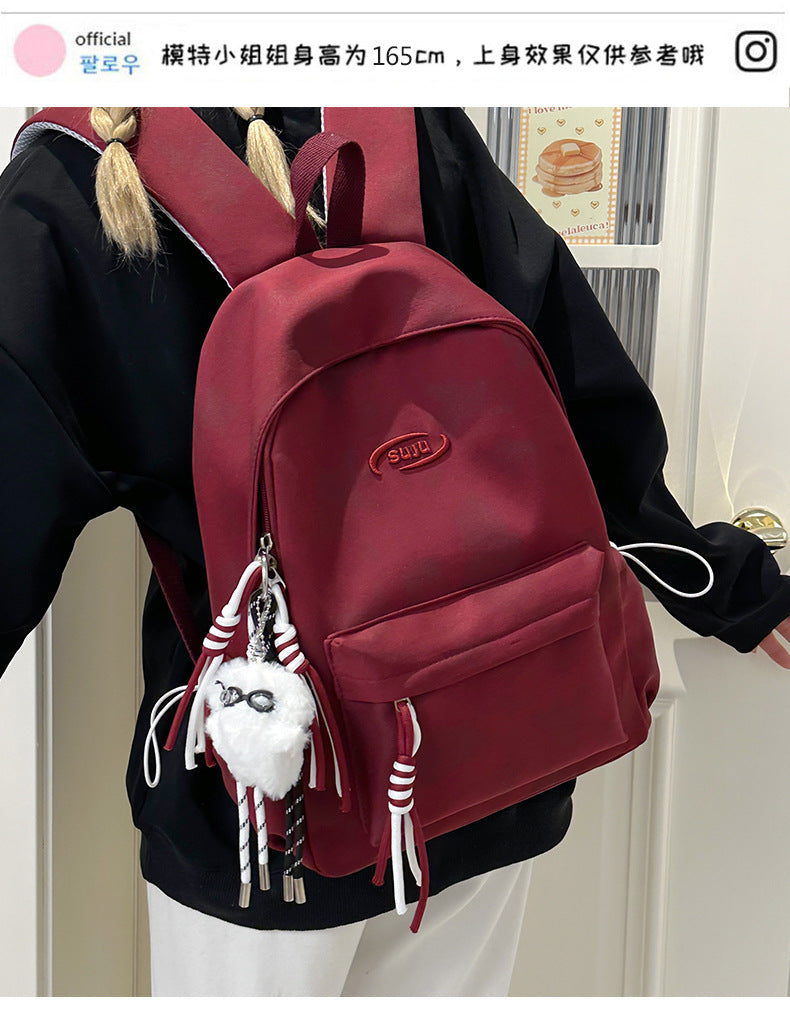 New Retro Backpack Men's Mountaineering Bag Backpack Junior High School Student Travel Bag Personalized High School Student College Student Bag Female