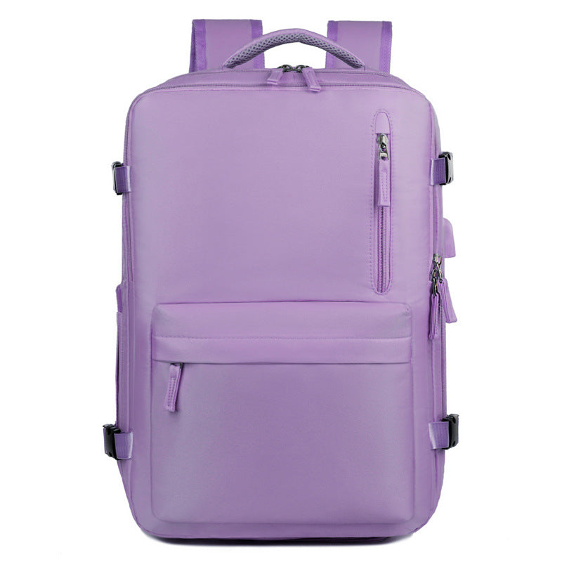 Cross-Border Simple Large-Capacity Business Commuter Backpack High-End Backpack Men's Travel Bag Multi-Functional Computer