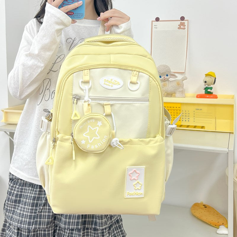 2026 New Japanese-Style High-Value Backpack Korean Version Large Capacity Versatile Girl Backpack High School College Student Backpack