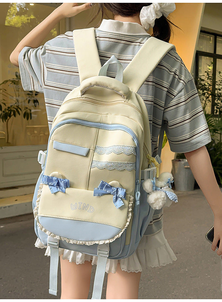 Wholesale Backpack Travel New Korean Style Fashion Large Capacity Junior High School and High School Student School Bag Leisure Travel School Bag