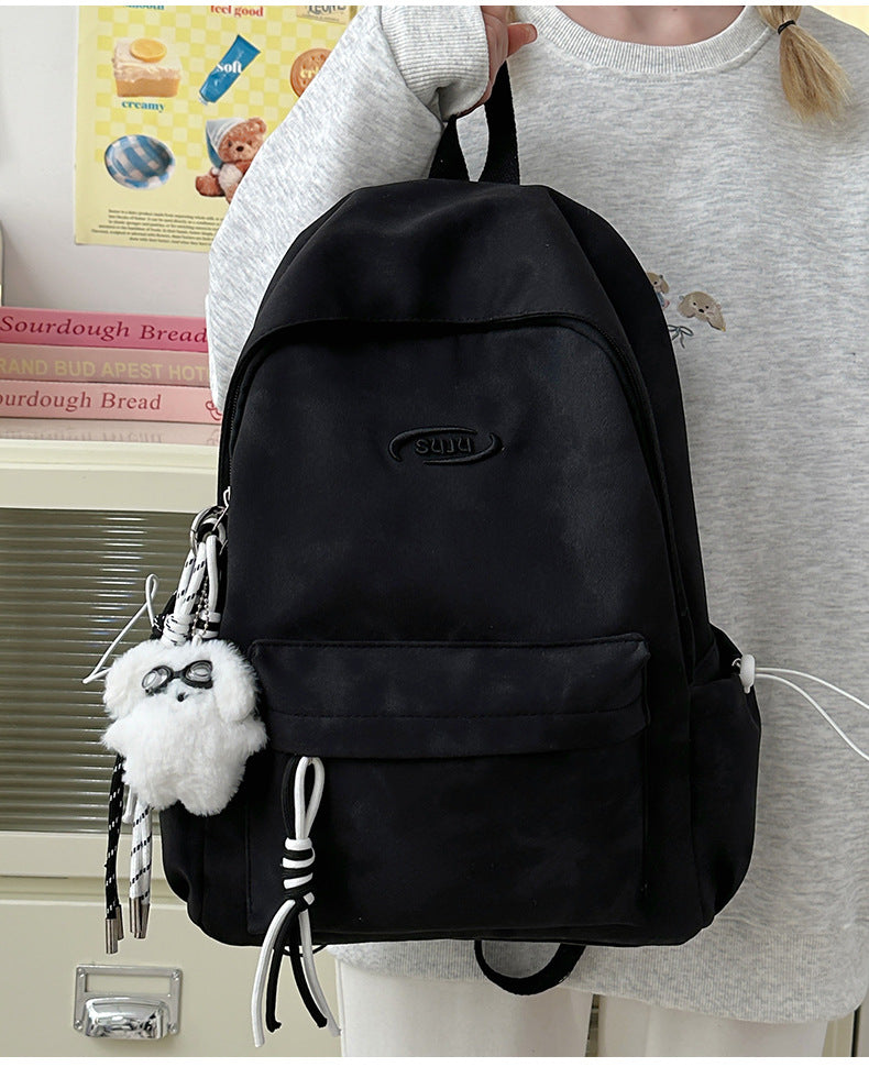 New Retro Backpack Men's Mountaineering Bag Backpack Junior High School Student Travel Bag Personalized High School Student College Student Bag Female
