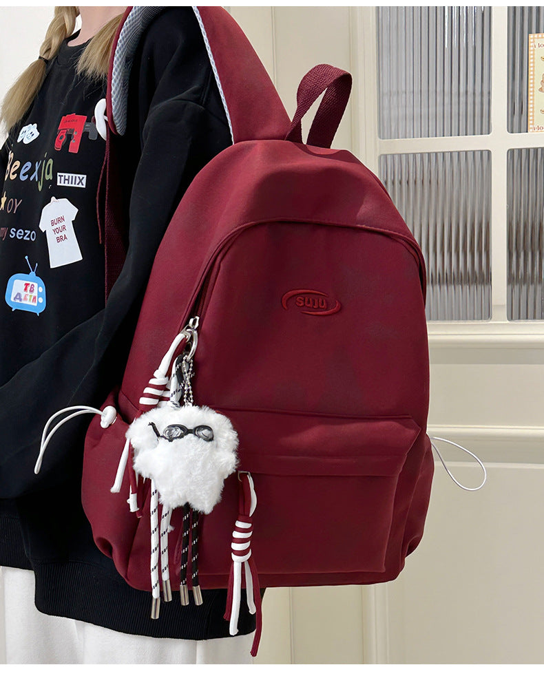New Retro Backpack Men's Mountaineering Bag Backpack Junior High School Student Travel Bag Personalized High School Student College Student Bag Female