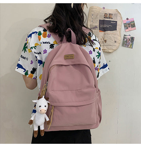 Cross-Border Schoolbags for Girls, Junior High School Students and High School Students Backpacks 2024 New College Students Men's Large-Capacity Travel Backpacks