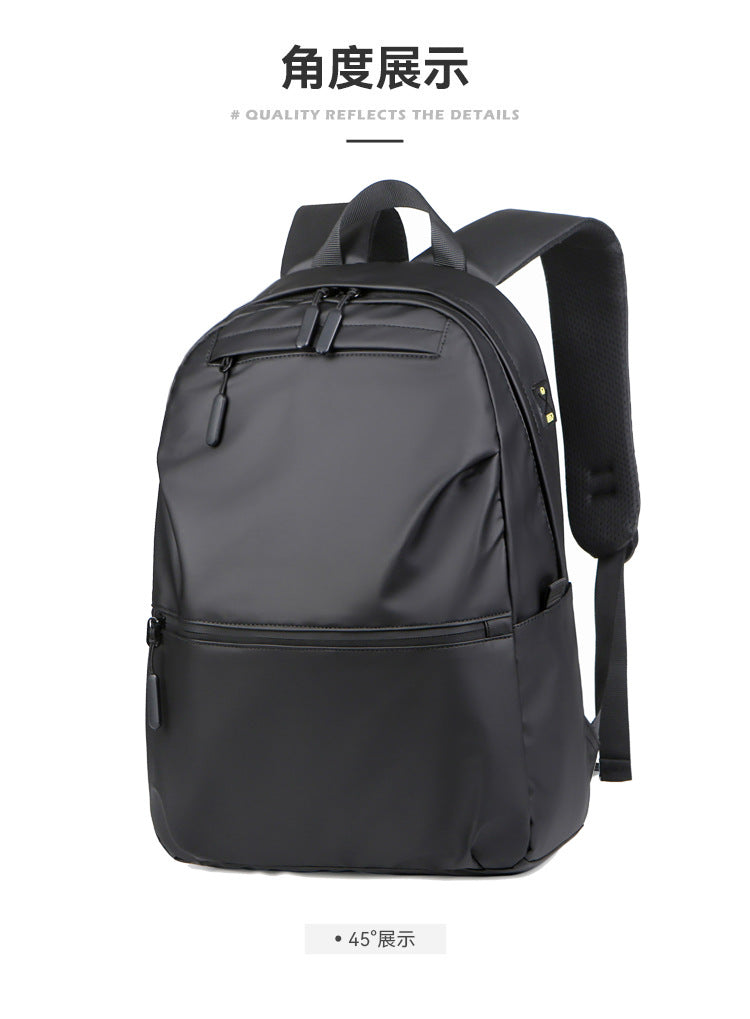 Large Capacity Schoolbag Junior High School Business Backpack Men's Advanced Sense Computer Bag Simple Lightweight New Cross-border Backpack
