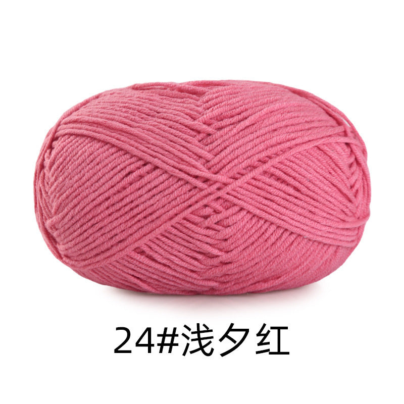 5 strands of combed cotton milk cotton wool ball acridine puppet excellent factory wholesale hand-woven crochet doll diy material