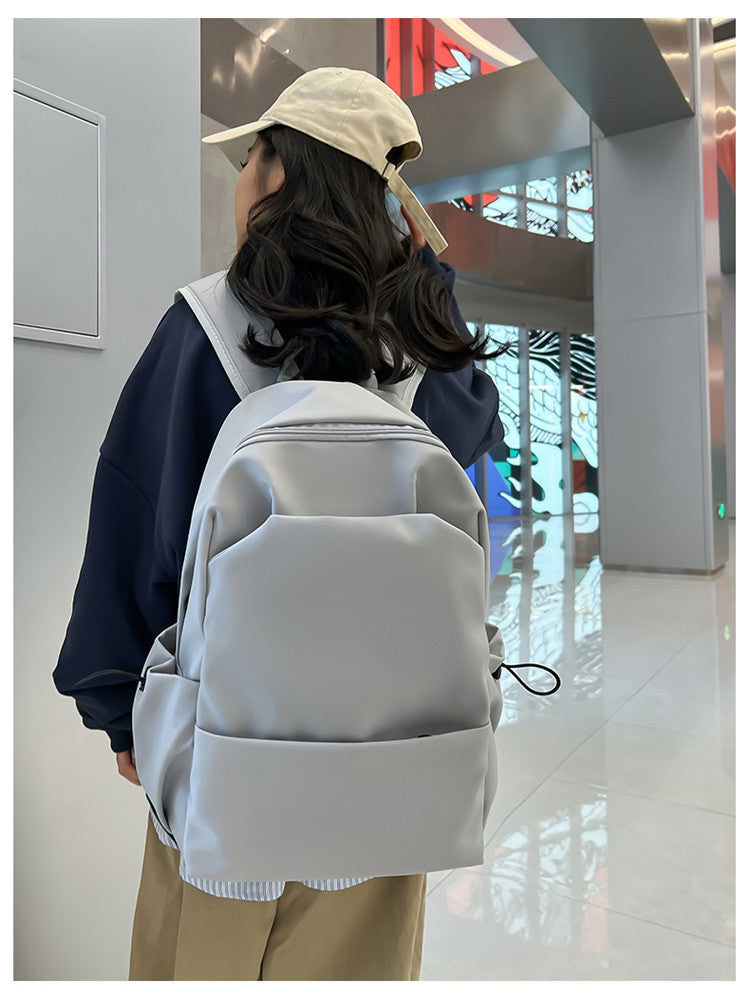 New Nylon Backpack Men's Computer Bag Men's Casual Senior high school College Student Schoolbag Simple Travel Backpack Wholesale
