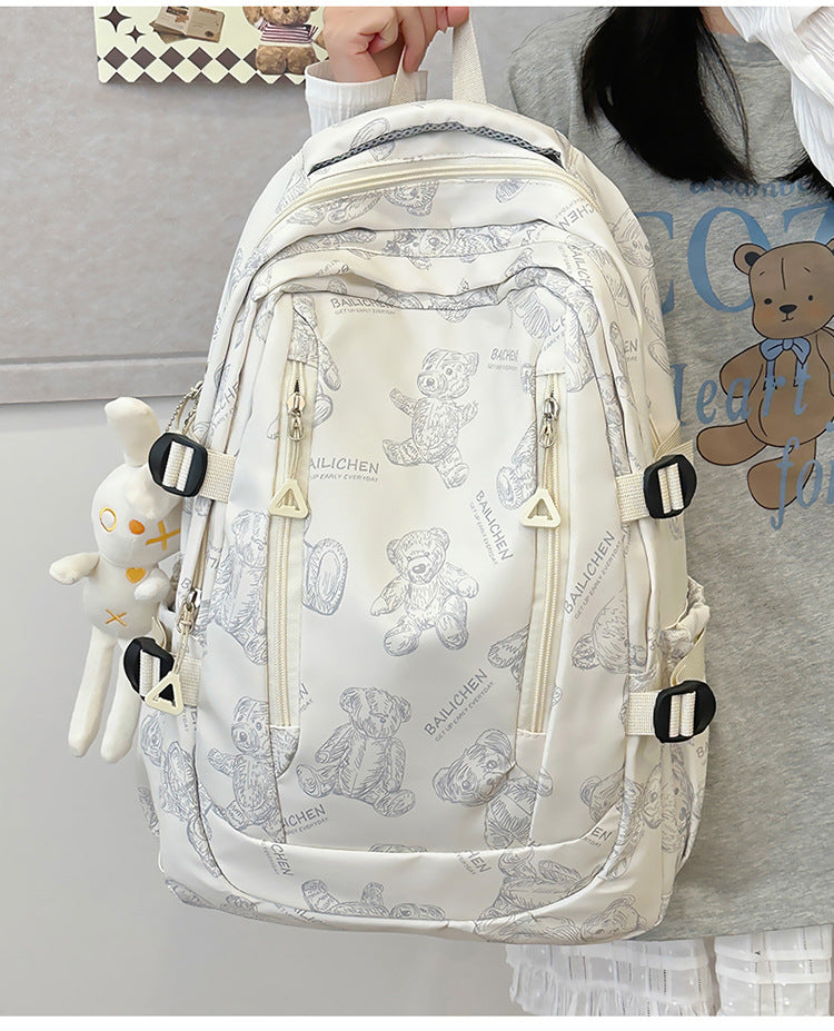 Student Schoolbag Primary School Students Junior High School Students New Large Capacity Backpack Autumn New Breathable Comfortable Backpack