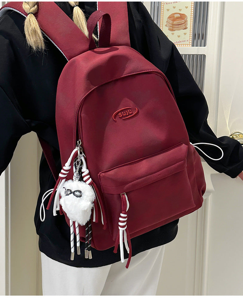 New Retro Backpack Men's Mountaineering Bag Backpack Junior High School Student Travel Bag Personalized High School Student College Student Bag Female