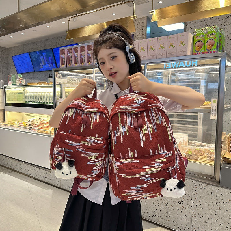 Student Schoolbag Large small size Large Capacity Nylon Breathable All-match College Student Backpack Fashion Stylish Women's Backpack