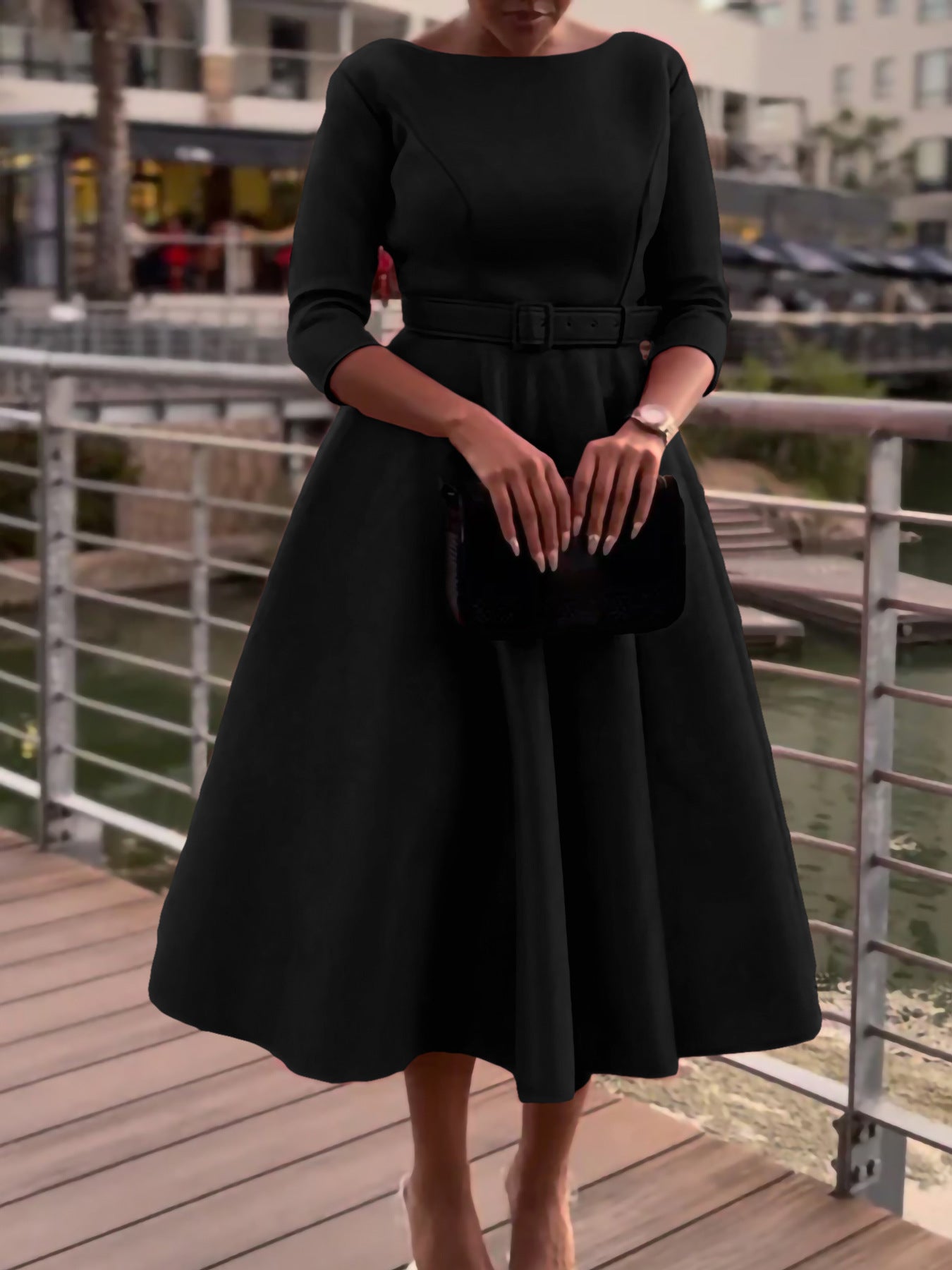 Party Dress Amazon Cross-Border Women's Fashionable Elegant Bridesmaid Banquet Dress Foreign Trade Dress