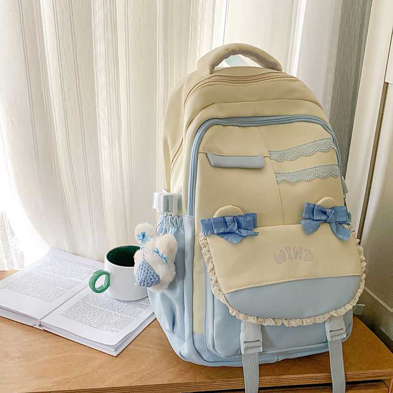 Wholesale Backpack Travel New Korean Style Fashion Large Capacity Junior High School and High School Student School Bag Leisure Travel School Bag