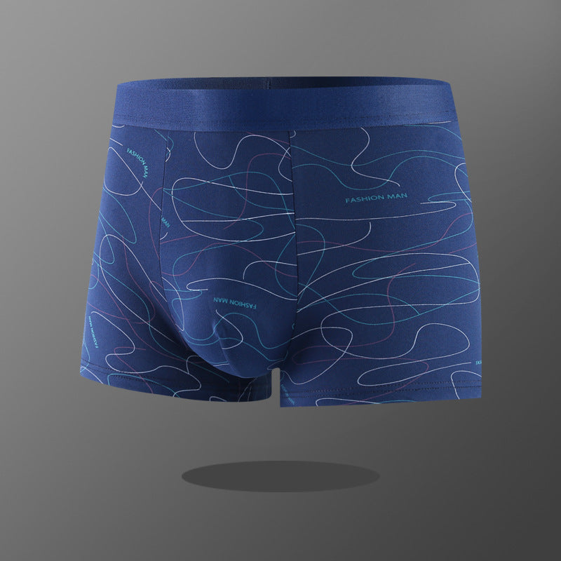 [Factory Direct Supply] Men's Underwear Men's Boxer Youth Mid-Waist Boxer Boys Large Size Pants Shorts Head