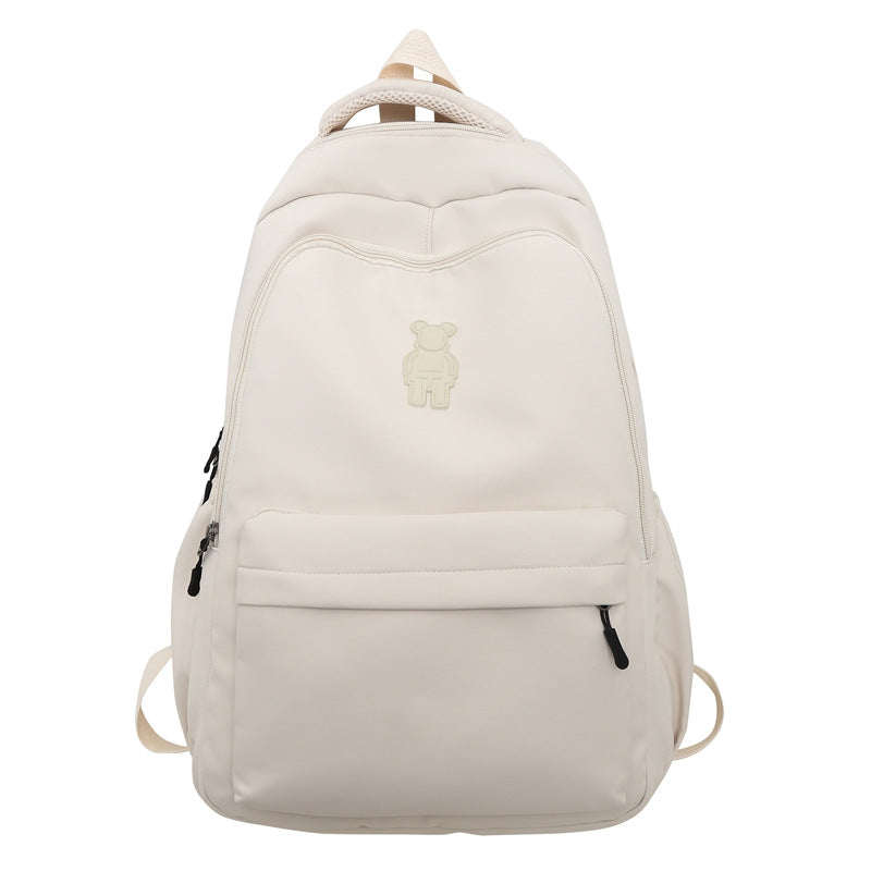 Simple Youth Campus Schoolbag Fashion Trend College Student Backpack Nylon Breathable Class Commuter Women Backpack