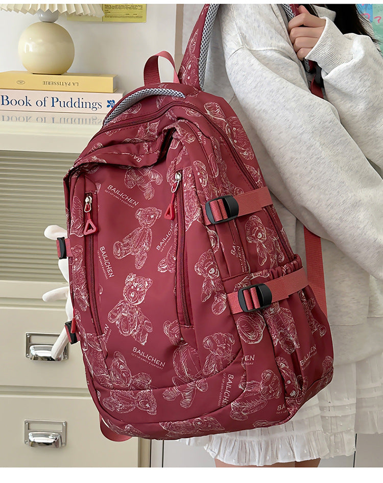 Student Schoolbag Primary School Students Junior High School Students New Large Capacity Backpack Autumn New Breathable Comfortable Backpack