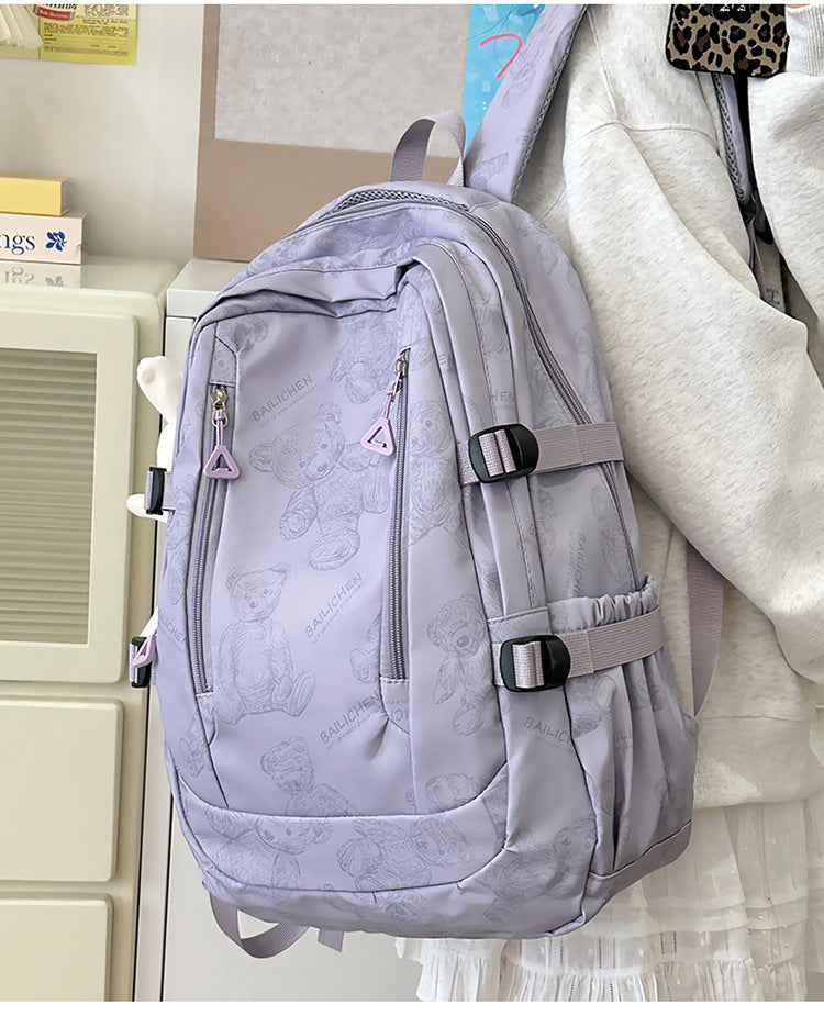 Student Schoolbag Primary School Students Junior High School Students New Large Capacity Backpack Autumn New Breathable Comfortable Backpack