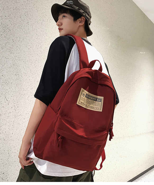 School Bag Female Campus Trendy Backpack 2025 New College Student Simple Junior High School High School Backpack Male Commuter Computer Bag