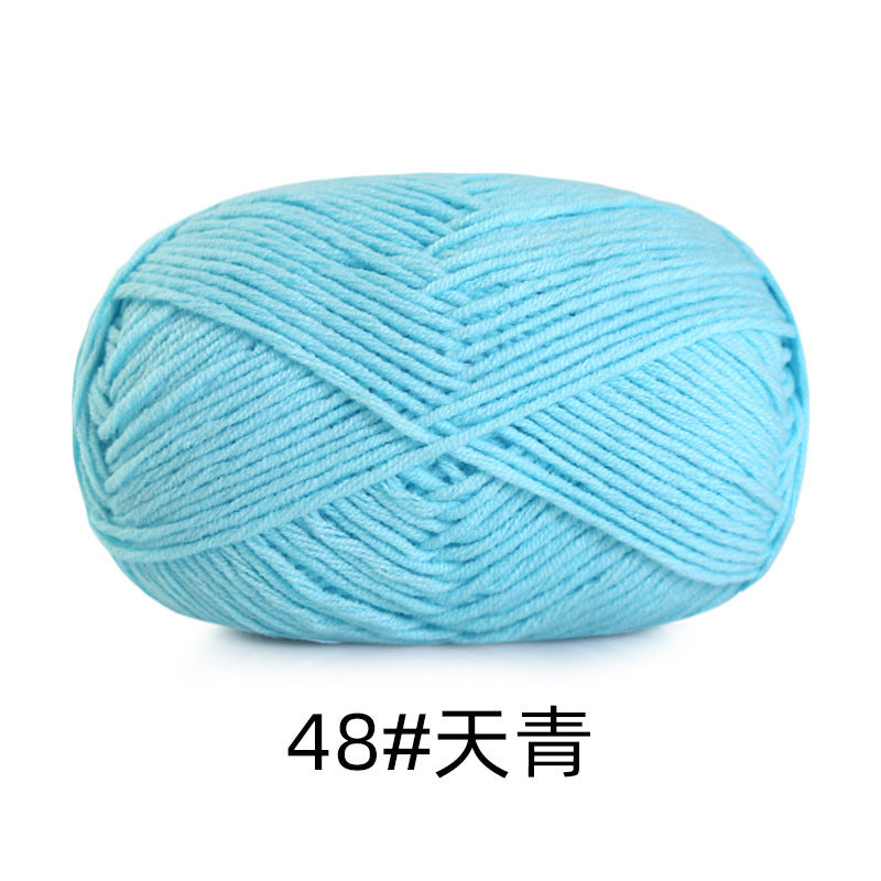 5 strands of combed cotton milk cotton wool ball acridine puppet excellent factory wholesale hand-woven crochet doll diy material