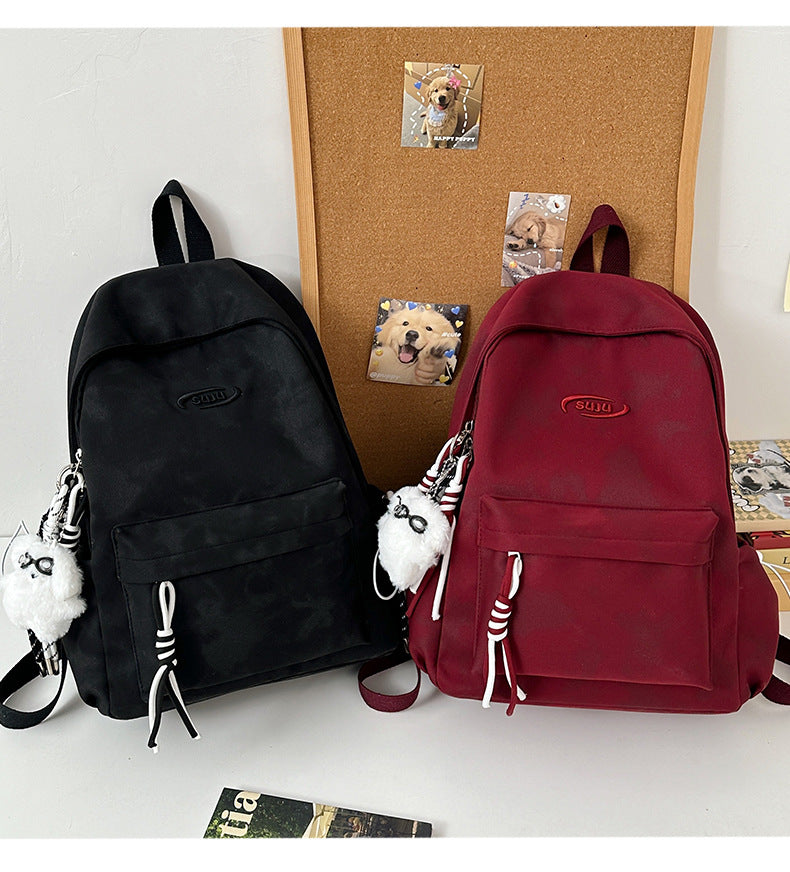New Retro Backpack Men's Mountaineering Bag Backpack Junior High School Student Travel Bag Personalized High School Student College Student Bag Female