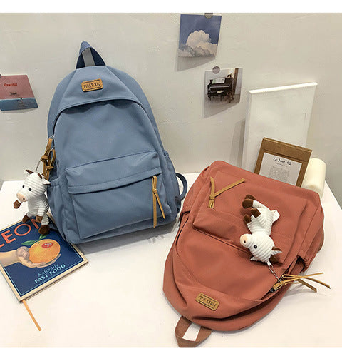 Cross-Border Schoolbags for Girls, Junior High School Students and High School Students Backpacks 2024 New College Students Men's Large-Capacity Travel Backpacks