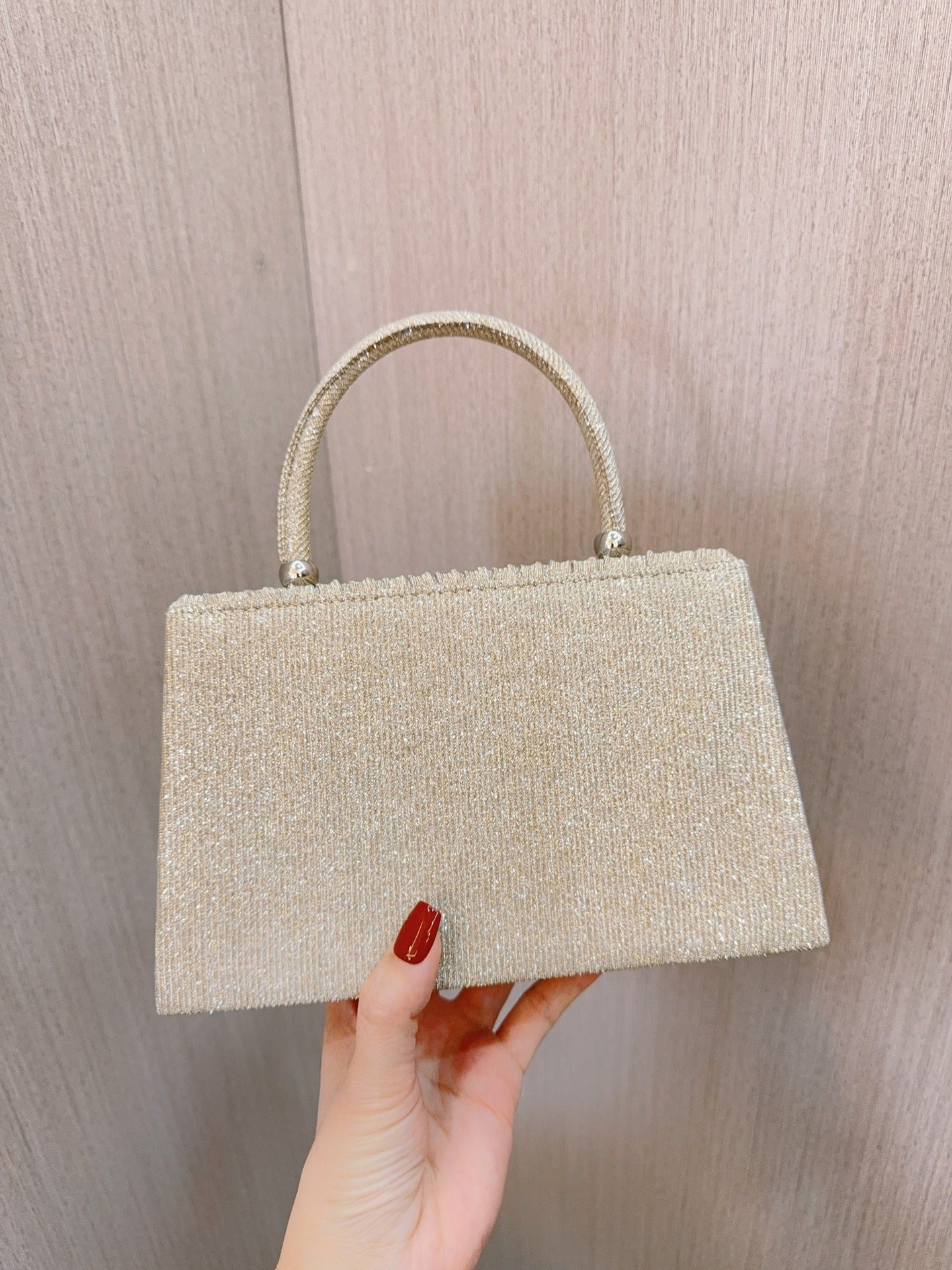 New Cross-border European and American Style Pleated Handbag Wedding Dress Birthday Banquet Evening Bag Diamond-encrusted Evening Bag