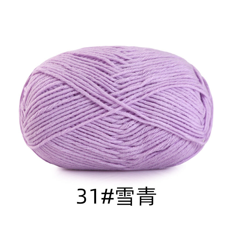 5 strands of combed cotton milk cotton wool ball acridine puppet excellent factory wholesale hand-woven crochet doll diy material
