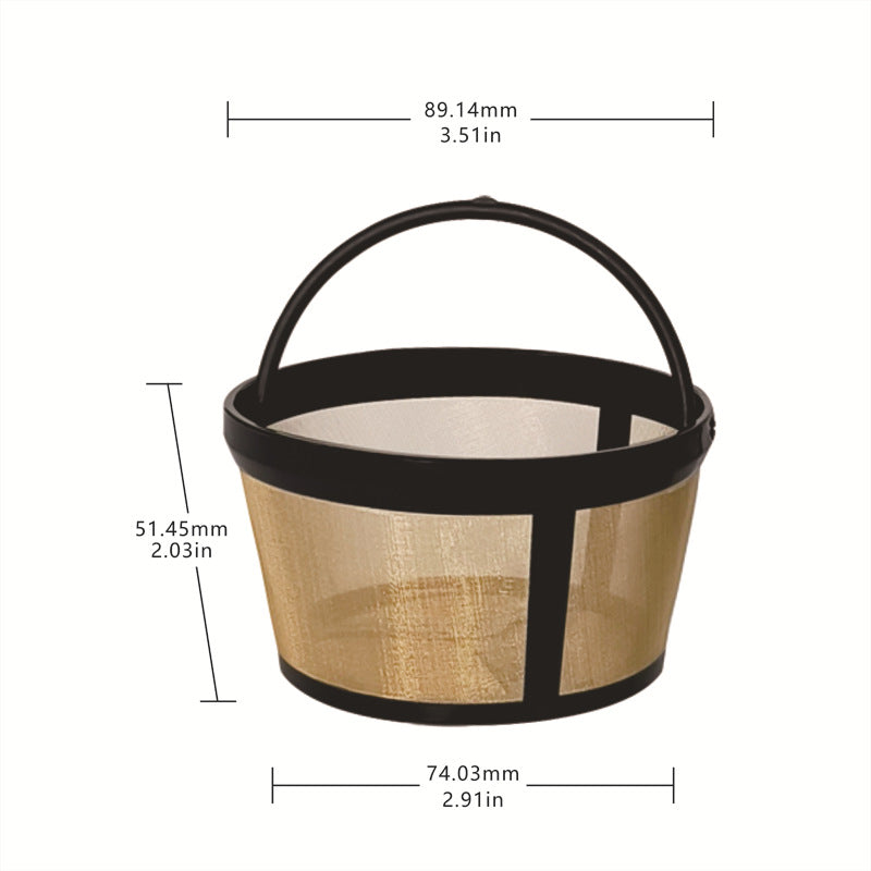 Coffee filter tea filter FDA filter 304 stainless steel mesh nylon coffee machine filter 4 cups 8 cups 12 cups