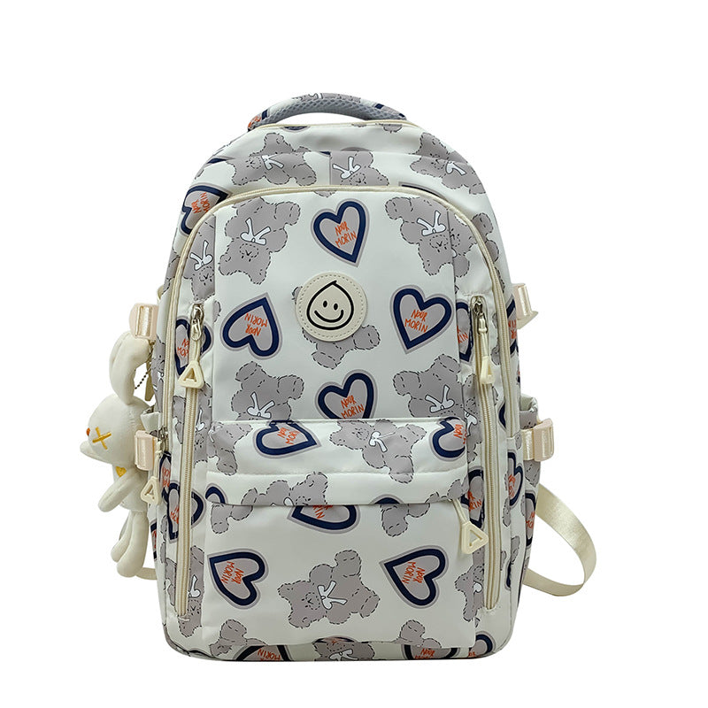 Student Schoolbag Japanese Style Simple Korean Style Backpack for Middle School Students and College Students Girls Cute Casual All-match Backpack