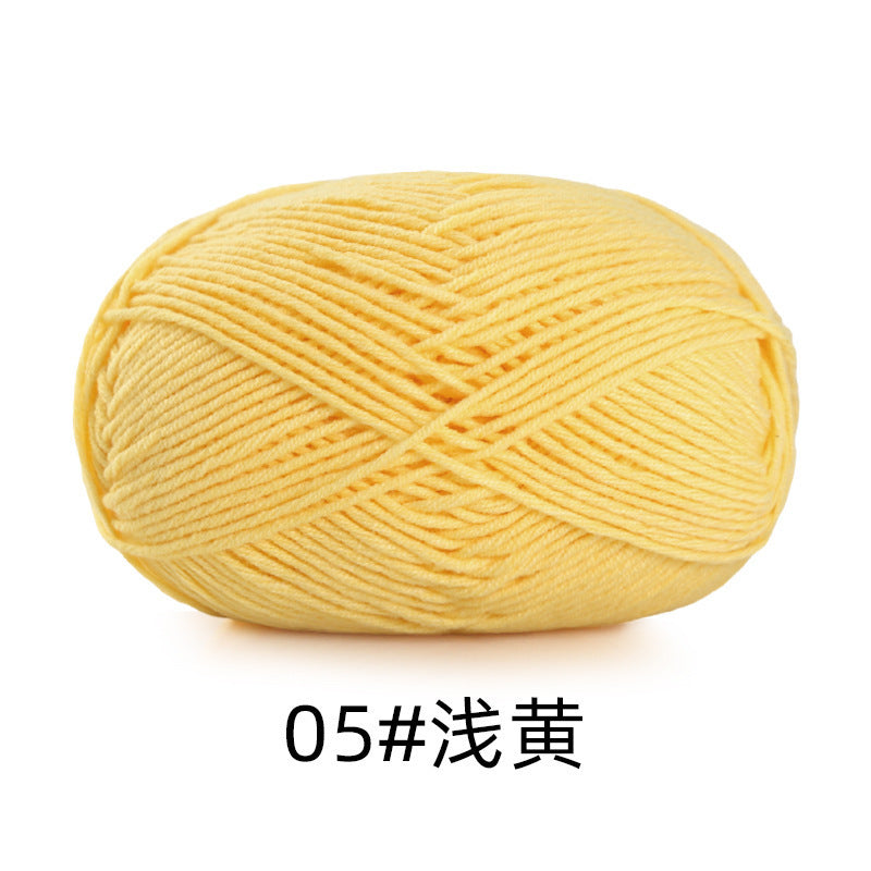 5 strands of combed cotton milk cotton wool ball acridine puppet excellent factory wholesale hand-woven crochet doll diy material