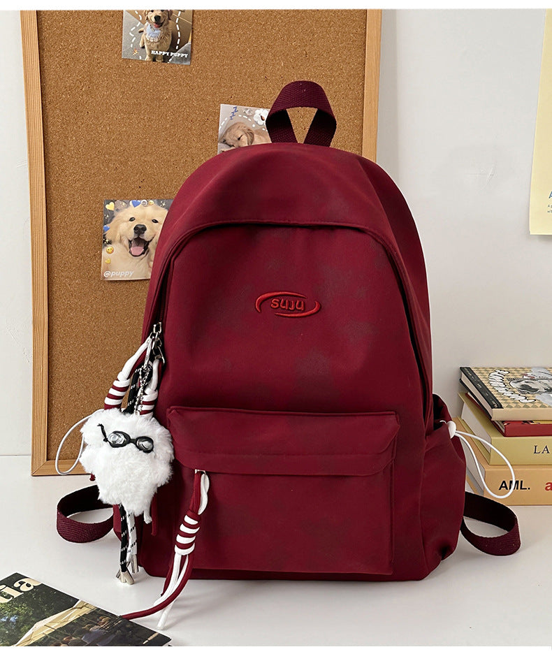 New Retro Backpack Men's Mountaineering Bag Backpack Junior High School Student Travel Bag Personalized High School Student College Student Bag Female