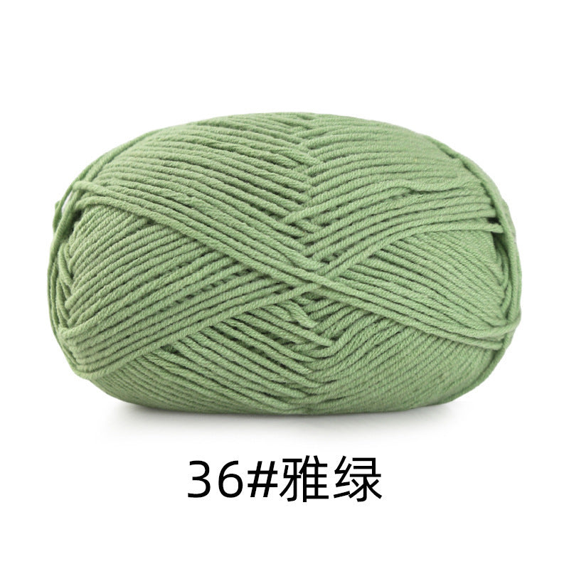 5 strands of combed cotton milk cotton wool ball acridine puppet excellent factory wholesale hand-woven crochet doll diy material
