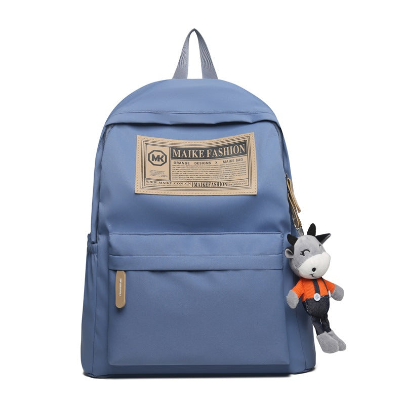 2025 New Student Schoolbag Casual Simple Large Capacity Computer Bag Junior High School Student Backpack Commuter Backpack