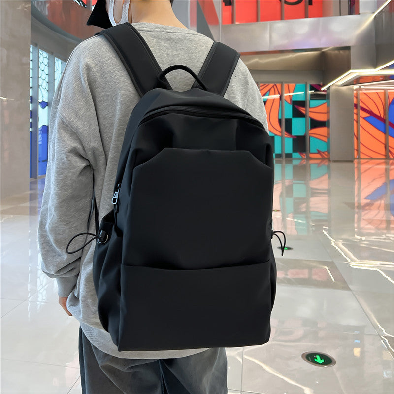 New Nylon Backpack Men's Computer Bag Men's Casual Senior high school College Student Schoolbag Simple Travel Backpack Wholesale