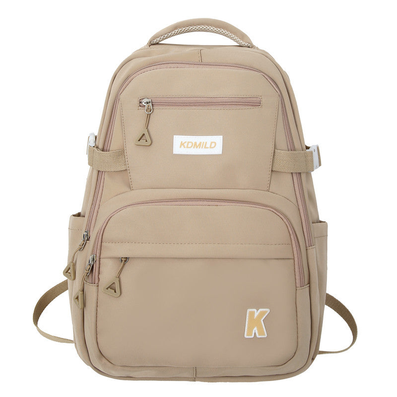 Backpack Large Capacity Female South Korea All-match High School Student College Student Schoolbag Mori Trendy Brand Junior High School Student Waterproof Backpack