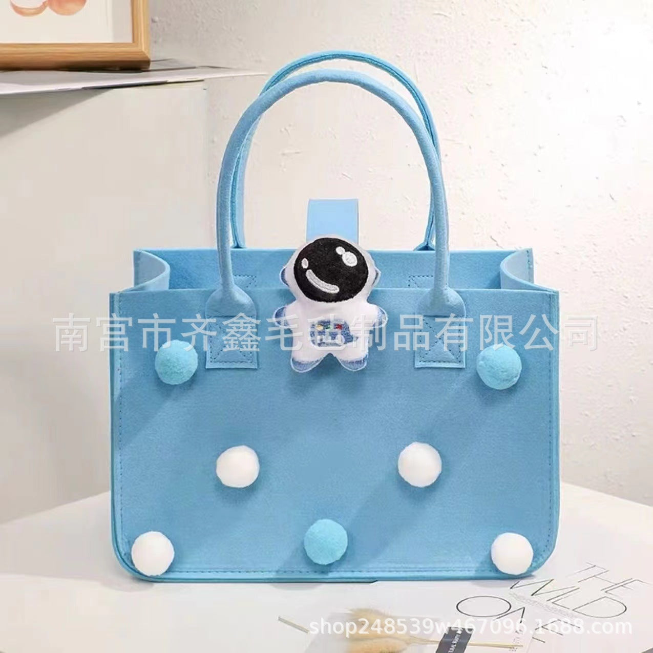 Factory Supplies Trendy Bags for 100-Day Celebrations, Birthday Favors, Cartoon Felt Bags, Student Lunch Box Storage