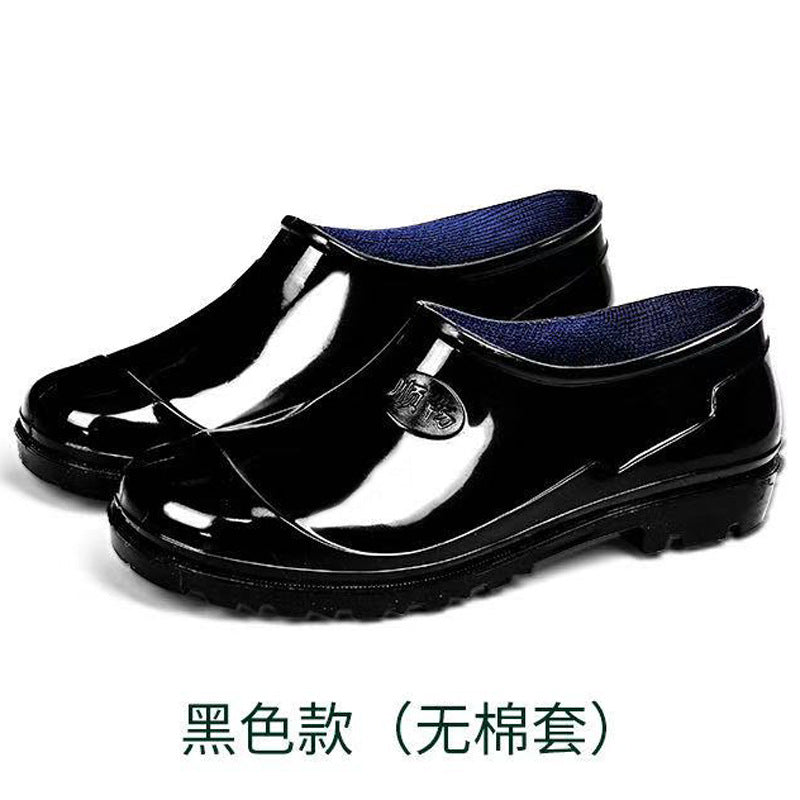Taobao rain shoes men's beef tendon bottom camouflage waterproof non-slip wear-resistant water shoes fleece-lined warm labor protection shoes explosions wholesale