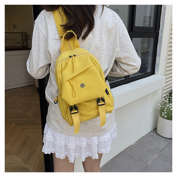 2025 Summer Workwear Style Simple Student School Bag Fashionable Oxford Cloth Backpack Outdoor Leisure Travel Backpack