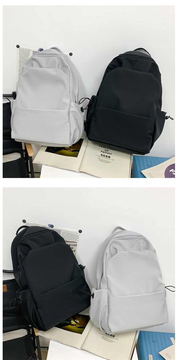 New Nylon Backpack Men's Computer Bag Men's Casual Senior high school College Student Schoolbag Simple Travel Backpack Wholesale