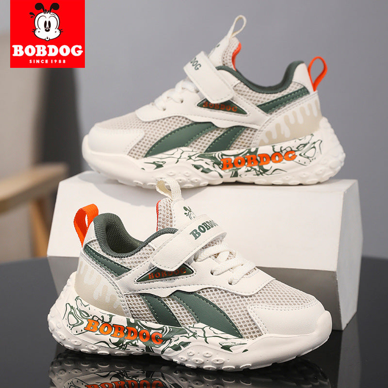 Children's Shoes 25 Spring and Autumn New Breathable Mesh Shoes Boys Shoes Anti-slip Mesh Surface Middle and Large Children's Leisure sneaker Soft
