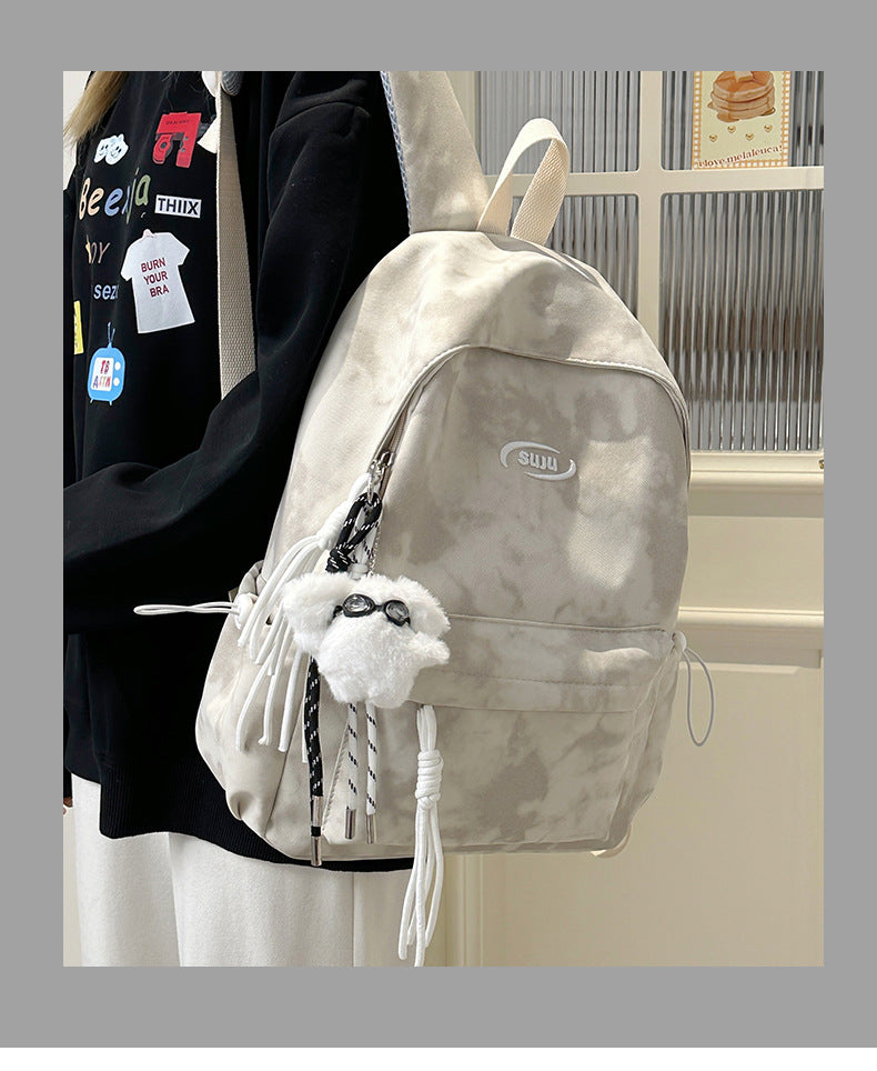 New Retro Backpack Men's Mountaineering Bag Backpack Junior High School Student Travel Bag Personalized High School Student College Student Bag Female