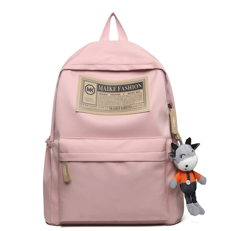 2025 New Student Schoolbag Casual Simple Large Capacity Computer Bag Junior High School Student Backpack Commuter Backpack