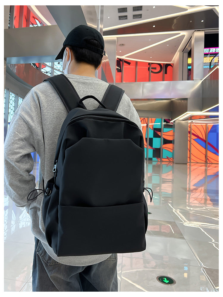 New Nylon Backpack Men's Computer Bag Men's Casual Senior high school College Student Schoolbag Simple Travel Backpack Wholesale