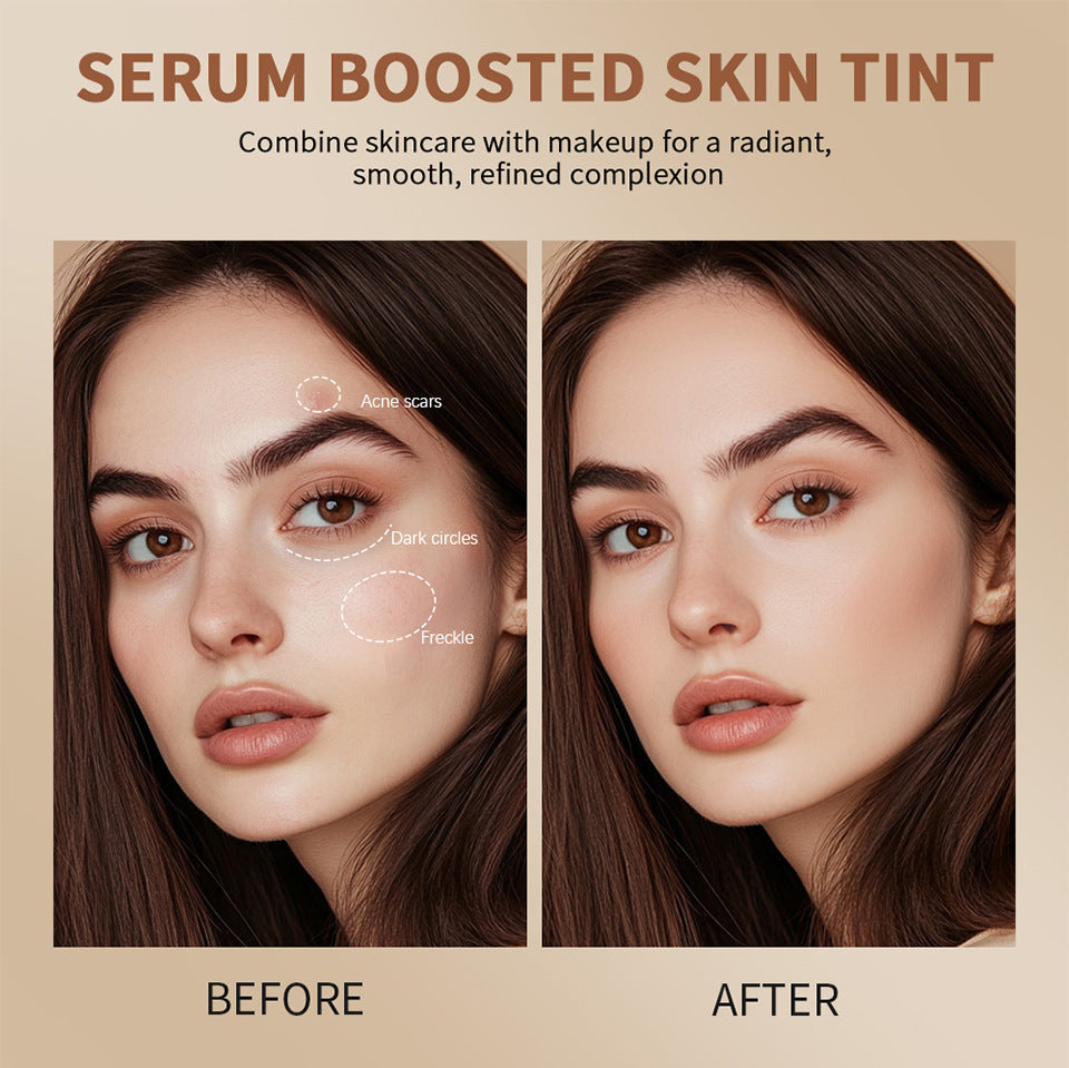 1/2 Uds. Barra de tinte de piel resistente al agua nutritiva suero teñido sólido base bálsamo cara teñida contorno de cara palo Maquillaje facial