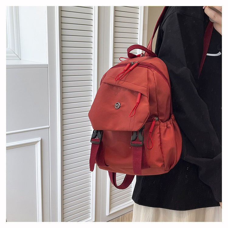 2025 Summer Workwear Style Simple Student School Bag Fashionable Oxford Cloth Backpack Outdoor Leisure Travel Backpack