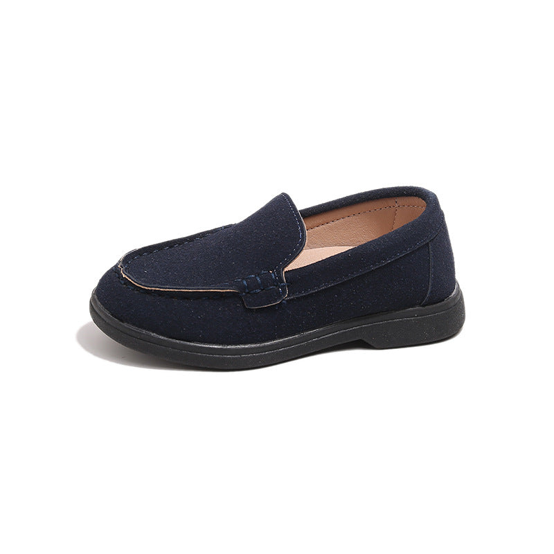 Children's Beanie Shoes, British Style Retro Loafers, Boys' Casual Leather Shoes, Little Girls' Casual Shoes, Kidsren's Shoes
